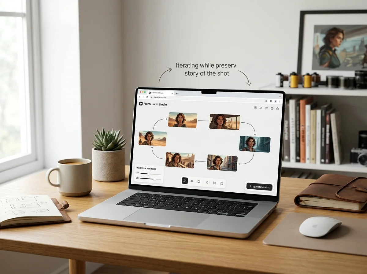 Quy trình làm việc trình duyệt FramePack Studio